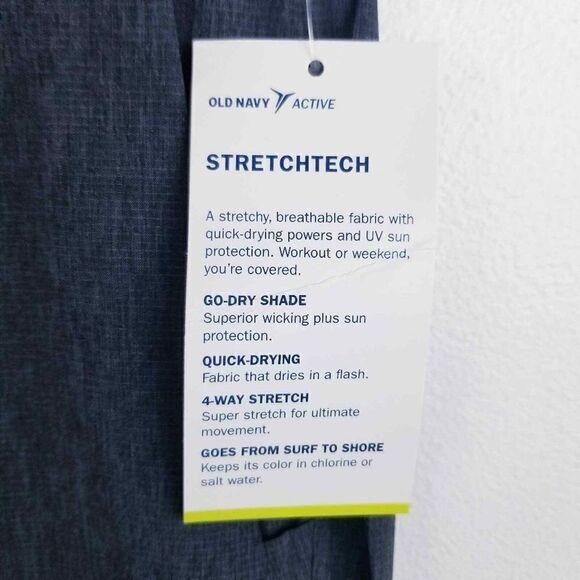 Old Navy 824696-00-10028 Men's Sz 28 Blue Heather Active StretchTech Shorts - Picture 9 of 9